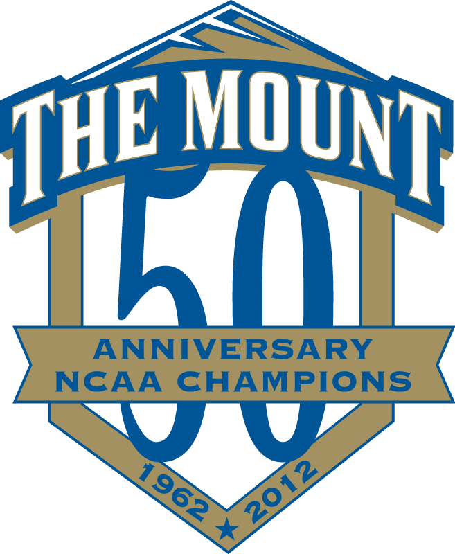 Mount St. Marys Mountaineers 2012 Anniversary Logo v2 diy DTF decal sticker